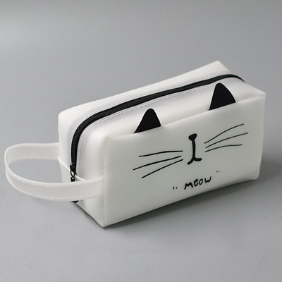 Kawaii Cat Pencil Case PU Δερμάτινη μολυβοθήκη super χωρητικότητας Σχολική μολυβοθήκη για κορίτσια Χαρτικά Σχολικά είδη