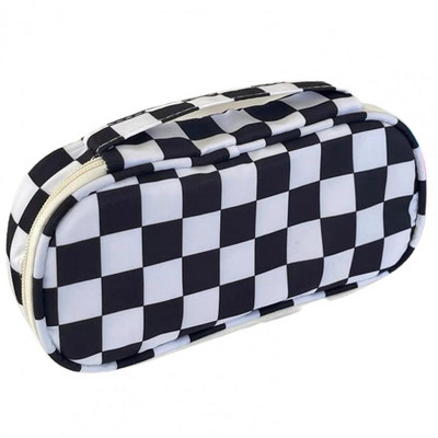 Speciális ceruzatáska nylon tolltartó hálós zsebbel, kényelmes érintőceruzatartó, széles nyílású