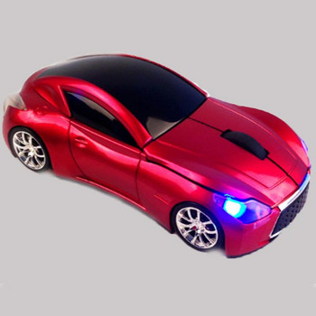 Ασύρματο ποντίκι 3D 2,4 HZ Ποντίκια με στυλ αυτοκινήτου Camouflage Optical Gaming Mouse 1600DPI With Light LED USB Receiver for Laptop