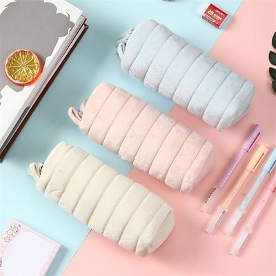 Калъф за моливи Kawaii Японски канцеларски материали Estuches Cloud Bread Bag Училищни моливи за момичета Офис консумативи Estojo Etui Trousse