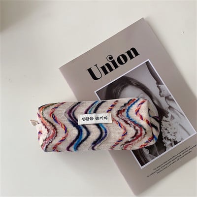 Penalas Siuvinėjimas Estojo Kelnės Krepšiai Dėklai Penalai Biuro mergaitėms Estuche Korėjos raštinės reikmenys Vaivorykštė Lapicera Piornik