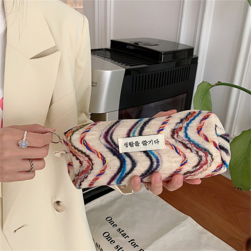 Penalas Siuvinėjimas Estojo Kelnės Krepšiai Dėklai Penalai Biuro mergaitėms Estuche Korėjos raštinės reikmenys Vaivorykštė Lapicera Piornik