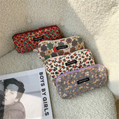 Penalas Retro pieštukų dėklai Kawaii korėjiečių raštinės reikmenų dėklai mergaičių krepšiai velvetas Estuches Escolare miela gėlė Estojo kelnių dėžutė