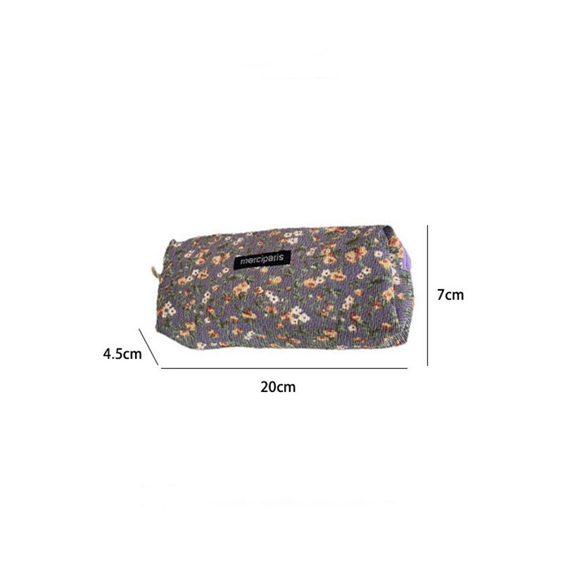 Penalas Retro pieštukų dėklai Kawaii korėjiečių raštinės reikmenų dėklai mergaičių krepšiai velvetas Estuches Escolare miela gėlė Estojo kelnių dėžutė