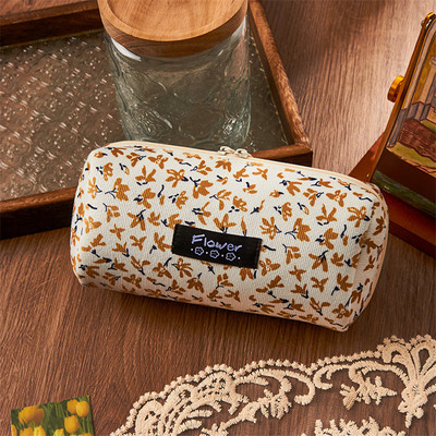 Tolltartó Kawaii Estuches Pochita tokok Trousse Escolares Írószer kellékek Corduroy Retro tolltartó Virágos tolltáskák Aranyos