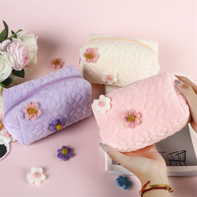 Калъф за молив Cute Pencilcases Fundas Калъфи Чанти Kawaii Flower Estojo Kalemlik Pouch Trousse Escolares Корейски канцеларски материали Estuches