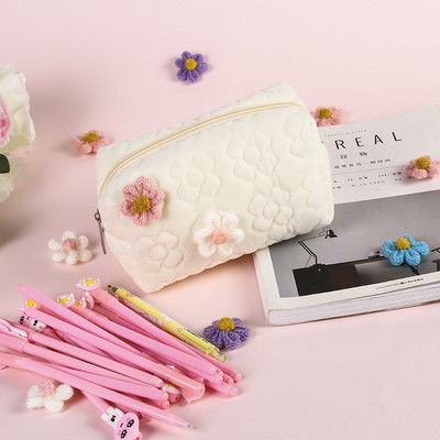 Ceruzatartó Aranyos tolltartók Fundas tokok Táskák Kawaii Virág Estojo Kalemlik Tasak Trousse Escolares Koreai Írószerek Estuches