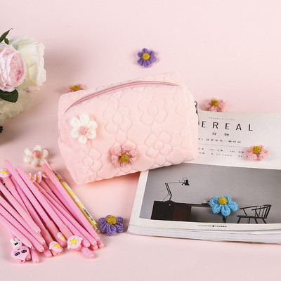 Ceruzatartó Aranyos tolltartók Fundas tokok Táskák Kawaii Virág Estojo Kalemlik Tasak Trousse Escolares Koreai Írószerek Estuches