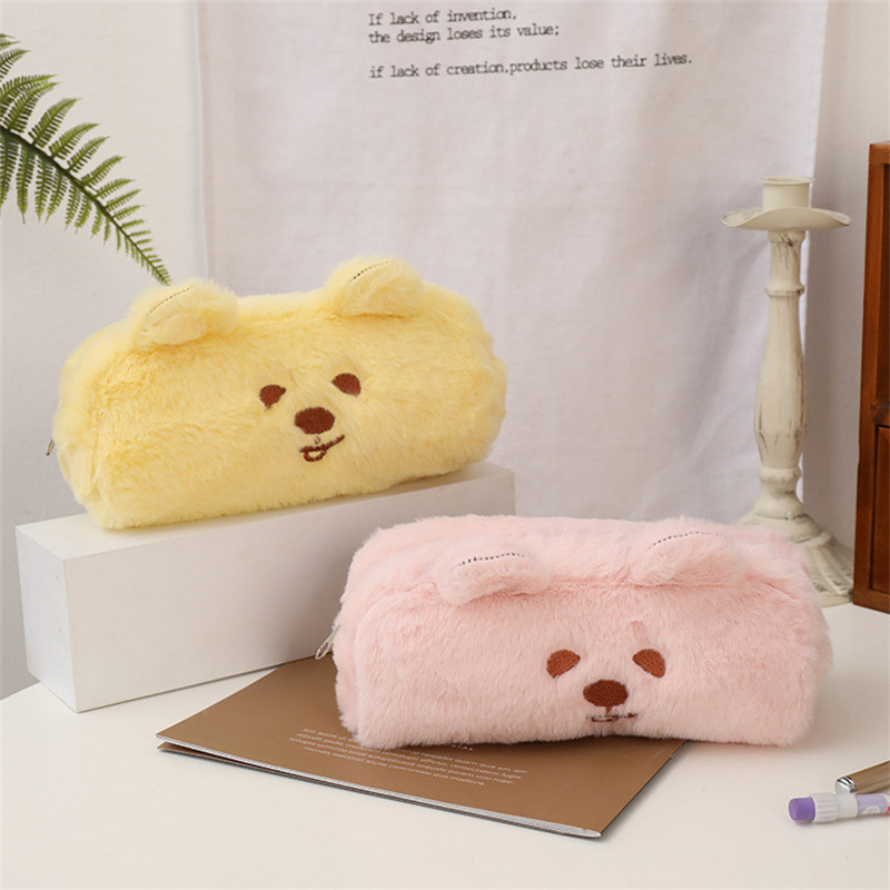 Tolltartó Plüss Kawaii tolltartó tokok Estojo Escolar Estuches Koreai Papeleria Iskolai Kiegészítők Tasak Trousse Lapiceras