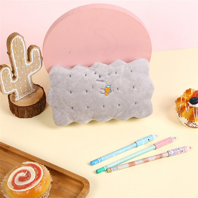 Penalų dėklai Kawaii Trousse pliušiniai sausainiai Estuche Para Lapices Penalo maišeliai Kalemlik Papeleria Cute Piornik Pouch Kanken
