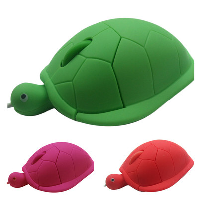 Aranyos állati vezetékes egér USB 3D Turtle optikai egér egér számítógéphez PC Mini Pro Sea Turtle játék egér