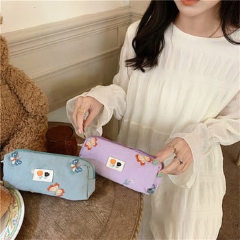 Материал на калъф за молив Escolar Pochita Kawaii Butterfly Estuche Estojo Чанти за бродерия Ученически пособия Kanken Корейски канцеларски материали