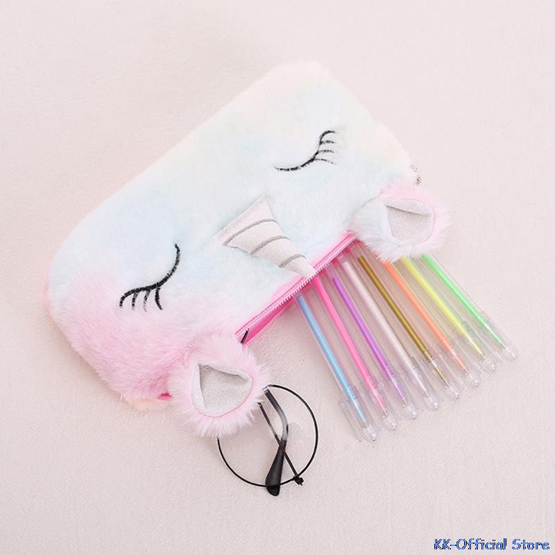 Vienradža zīmuļu kastīte Liela, jauka multfilma 3D studentu kancelejas piederumu zīmuļu futrālis Radošs mācību kancelejas piederumu zīmuļa futrālis uzglabāšanas soma