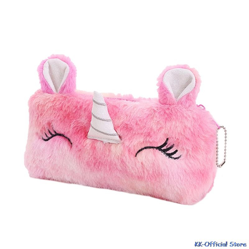 Vienradža zīmuļu kastīte Liela, jauka multfilma 3D studentu kancelejas piederumu zīmuļu futrālis Radošs mācību kancelejas piederumu zīmuļa futrālis uzglabāšanas soma