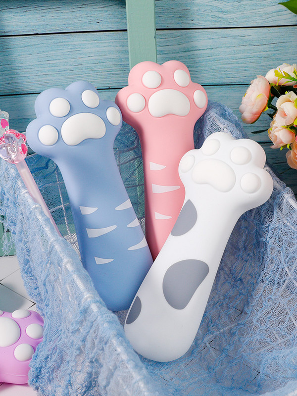 Animacinio filmo katės letenos rašiklio dėklas Pieštuko maišelis Minkštas silikoninis laikymo maišelis Kanceliarinės prekės Vaikų dovana Atlygis mokykloms Kelionės F7031