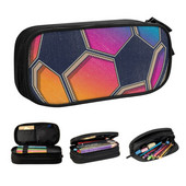 Kawaii Vintage futbolo pieštukų dėklas berniukui mergaitei, didelės talpos futbolo sportinio pieštuko maišelis mokykliniai reikmenys