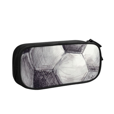 Kawaii Vintage futbolo pieštukų dėklas berniukui mergaitei, didelės talpos futbolo sportinio pieštuko maišelis mokykliniai reikmenys