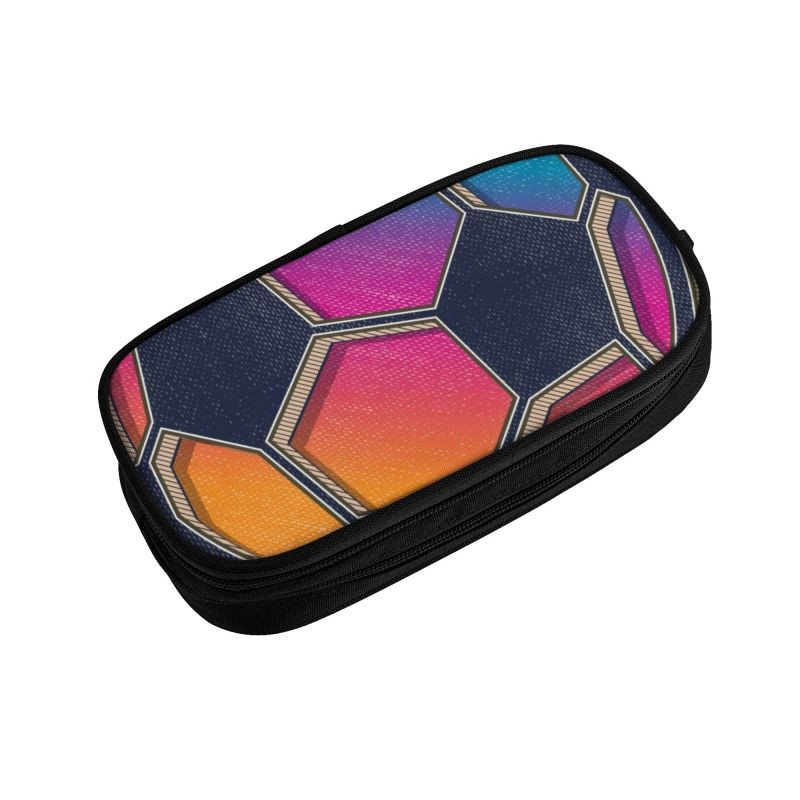 Kawaii Vintage futbolo pieštukų dėklas berniukui mergaitei, didelės talpos futbolo sportinio pieštuko maišelis mokykliniai reikmenys