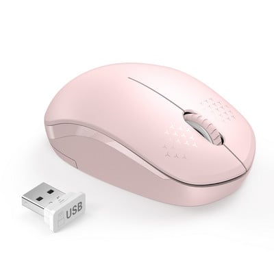 Seenda 2.4G USB Wireless Mouse Silent Click Slim Cordless Protable Mini Mause for PC Office Computer Laptop Accessories