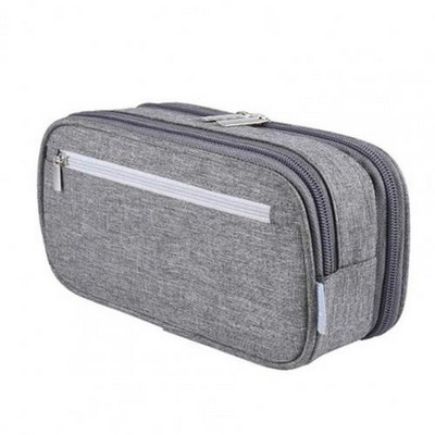 1 vnt. pieštuko maišelis, lygus užtrauktukas, trijų sluoksnių mokinių raštinės reikmenų maišelis, skirtas mokyklai