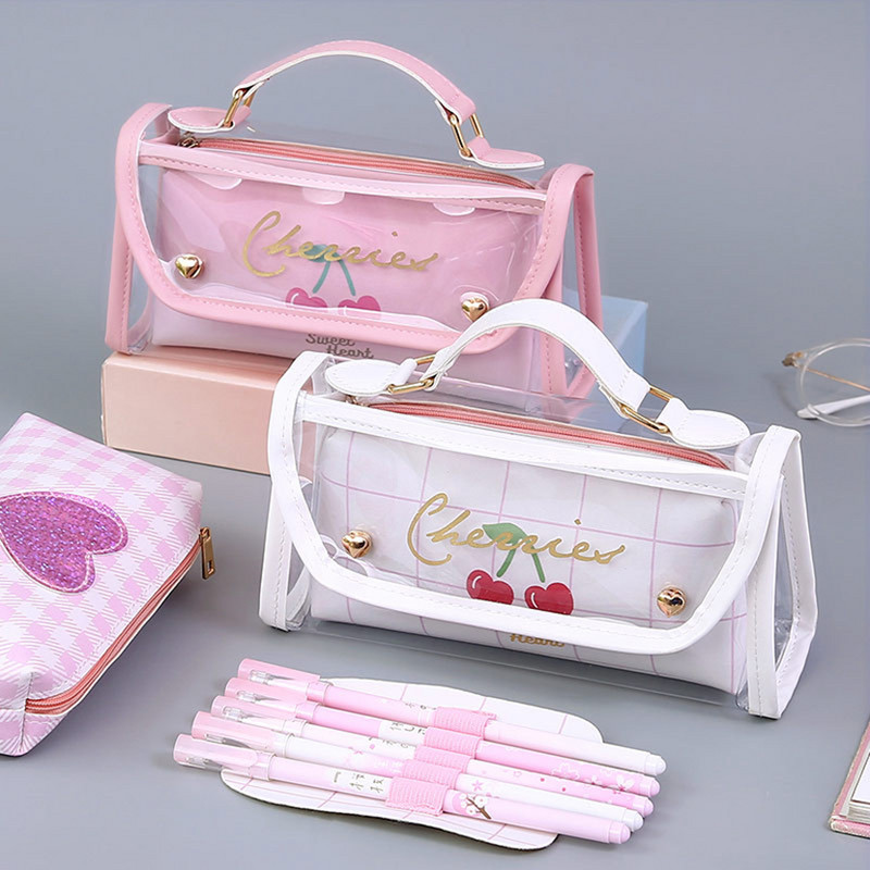 Pieštukų dėklai Raštinės reikmenys Pieštukų krepšiai Mokyklinė medžiaga Kawaii Skaidrus Penalas Mokyklinės reikmenys 2021 Japonijos raštinės reikmenys