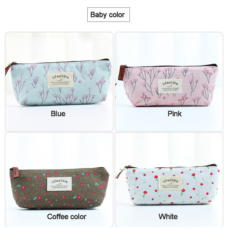 Geantă de creion din pânză Organizator de depozitare pentru articole de papetărie Trusa de creion Rechizite școlare Cutie de creioane Cutie de creioane Husă de papetărie