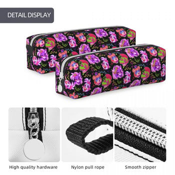 Roxanne Wolf Security Breach Pencil Case New FNAF Game Pencil Box Bag Детски ученически пособия с голям капацитет Моливи с цип