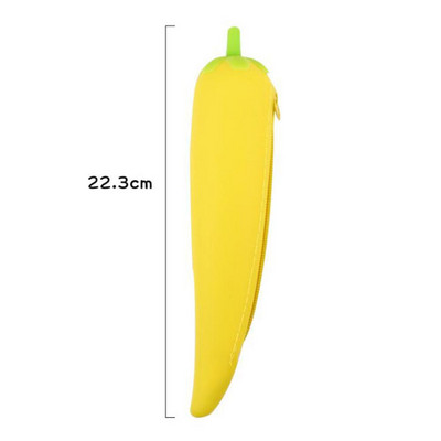 1 vnt Kūrybinis baklažanų pupelių ankšties formos silikoninis rašiklio maišelis studentams dovanų raštinės reikmenų laikymo pieštukų dėklas Biuro reikmenys mokykliniai reikmenys Nенал