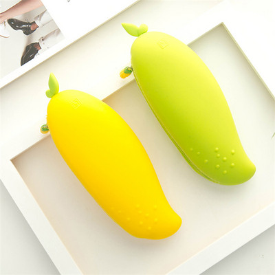 1 vnt Kūrybinis baklažanų pupelių ankšties formos silikoninis rašiklio maišelis studentams dovanų raštinės reikmenų laikymo pieštukų dėklas Biuro reikmenys mokykliniai reikmenys Nенал