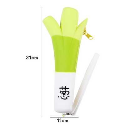 1 vnt Kūrybinis baklažanų pupelių ankšties formos silikoninis rašiklio maišelis studentams dovanų raštinės reikmenų laikymo pieštukų dėklas Biuro reikmenys mokykliniai reikmenys Nенал