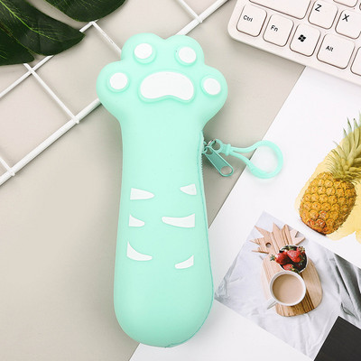 1 vnt Kūrybinis baklažanų pupelių ankšties formos silikoninis rašiklio maišelis studentams dovanų raštinės reikmenų laikymo pieštukų dėklas Biuro reikmenys mokykliniai reikmenys Nенал