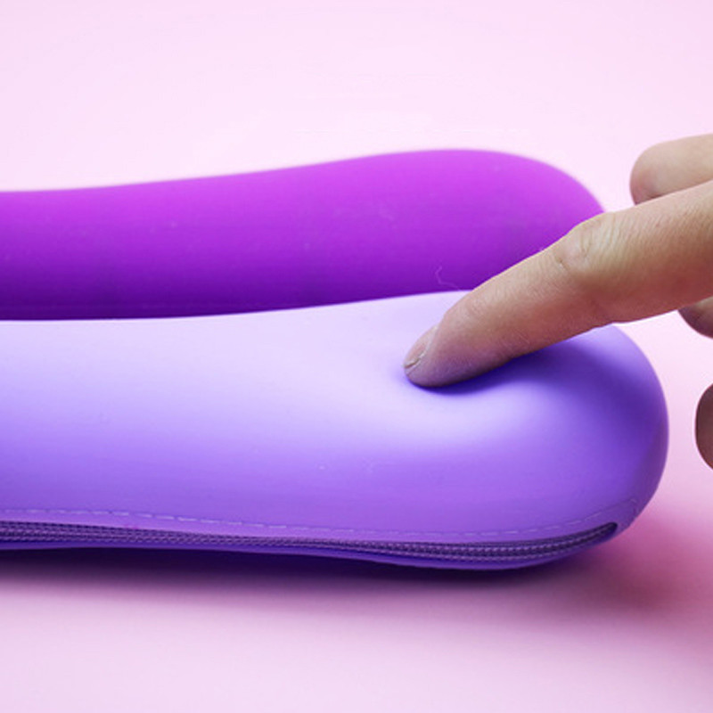 1 vnt Kūrybinis baklažanų pupelių ankšties formos silikoninis rašiklio maišelis studentams dovanų raštinės reikmenų laikymo pieštukų dėklas Biuro reikmenys mokykliniai reikmenys Nенал