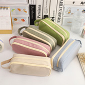 1kom krem pernica velikog kapaciteta prijenosna Kawaii torba za pohranu na patentni zatvarač kreativni višenamjenski stacionarni studentski pribor