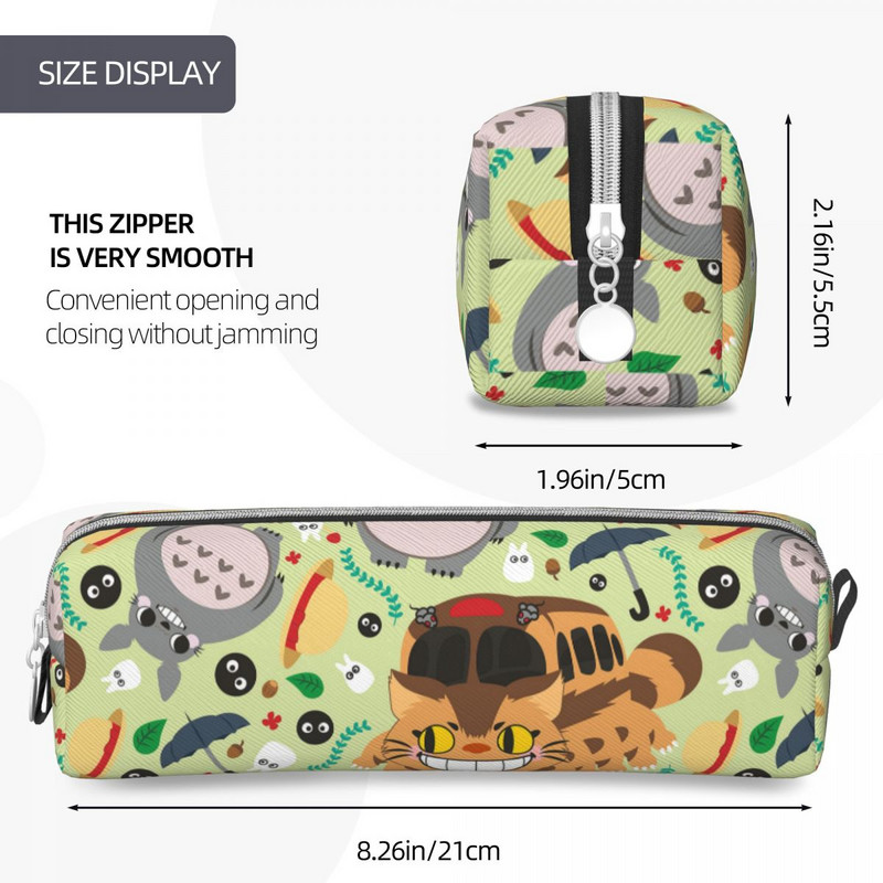 Μολυβοθήκη Totoro Anime Miyazaki Hayao Pen Box Τσάντα Κορίτσι Αγόρι Μεγάλη αποθήκευση Μαθητικών Σχολικών Καλλυντικών Μολυβοθήκες