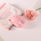 Įkraunama „Bluetooth“ pelė Belaidė dviejų režimų nešiojamasis kompiuteris stalinis kompiuteris Miela mergaitė, nutildyta pelė