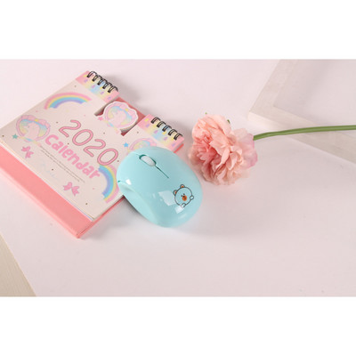 Taaslaetav Bluetooth-hiir Juhtmeta kaherežiimiline sülearvuti lauaarvuti Armas tüdruku vaigistatud hiir