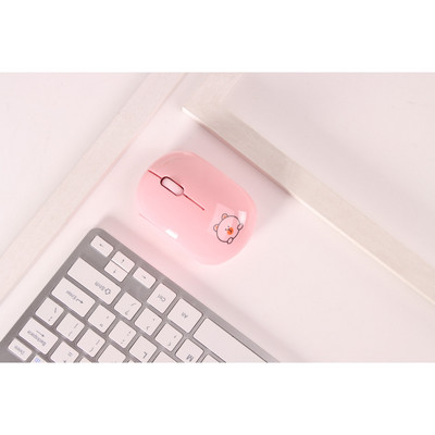 Įkraunama „Bluetooth“ pelė Belaidė dviejų režimų nešiojamasis kompiuteris stalinis kompiuteris Miela mergaitė, nutildyta pelė