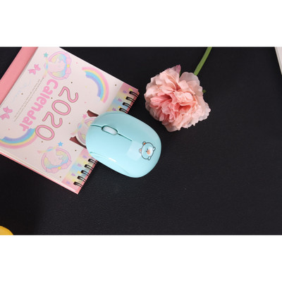 Taaslaetav Bluetooth-hiir Juhtmeta kaherežiimiline sülearvuti lauaarvuti Armas tüdruku vaigistatud hiir