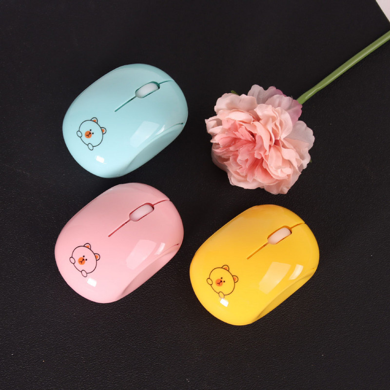 Įkraunama „Bluetooth“ pelė Belaidė dviejų režimų nešiojamasis kompiuteris stalinis kompiuteris Miela mergaitė, nutildyta pelė