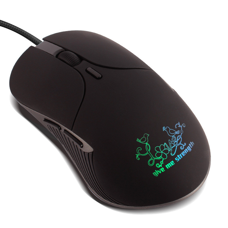 Ružičasti miš za igranje, 3200 dpi, šareno pozadinsko osvjetljenje, elegantan, prekrasan, 4 razine DPI, žičani ženski miš za djevojčice, uredske igre, poklon prijenosno računalo