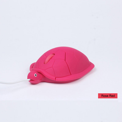 Sovawin Mini Cute Kawaii Tortoise Žičani miš 2.0 USB 3D Životinjski Računalni miš Gamer Optički miševi 1200DPI Za prijenosno računalo Prijenosno računalo