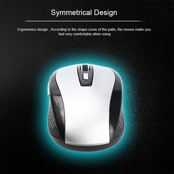 Оптична електронна безжична мишка за игри Mini Portable 2.4G 800 1200 1600 DPI Gamer Mice 6 Button Mause за лаптоп компютър PC