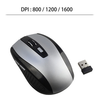 Оптична електронна безжична мишка за игри Mini Portable 2.4G 800 1200 1600 DPI Gamer Mice 6 Button Mause за лаптоп компютър PC