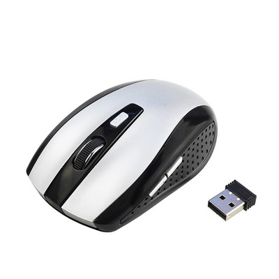 Optikai elektronikus vezeték nélküli játék egér Mini hordozható 2.4G 800 1200 1600 DPI gamer egér 6 gombos mause laptop számítógéphez