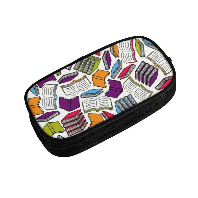 Kawaii tiek daug spalvingų knygų pieštukų dėklas mergaitėms, berniukams, pritaikytas gamtos mokslų mokytojui, vėplai, didelis laikymo rašiklio krepšys, mokyklos reikmenys