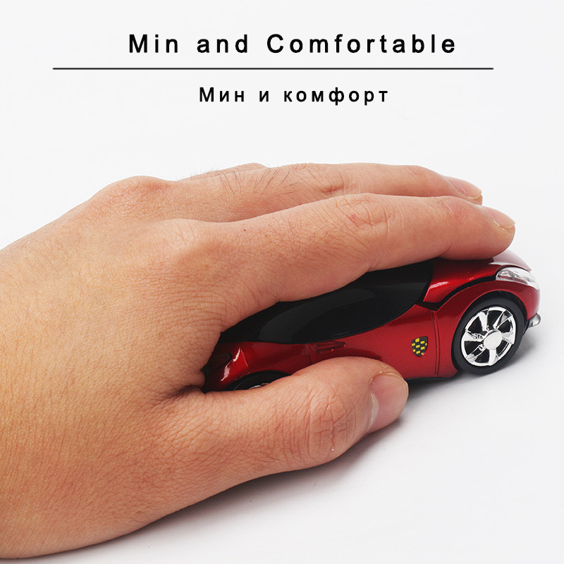 SOVAWIN LED juhtmevaba hiir autokujuline minihiir 1200 DPI 2,4G USB-vastuvõtja, mängimiseks mõeldud optilised elektroonilised hiired sülearvutitele