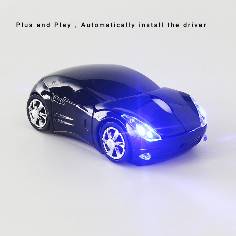 SOVAWIN LED juhtmevaba hiir autokujuline minihiir 1200 DPI 2,4G USB-vastuvõtja, mängimiseks mõeldud optilised elektroonilised hiired sülearvutitele