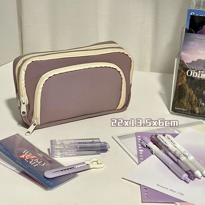 Torba za olovke velikog kapaciteta Torbica za olovke na patentni zatvarač Torba za pohranu papira Torbica za olovke Kozmetička torba Pernica za učenike Školski pribor