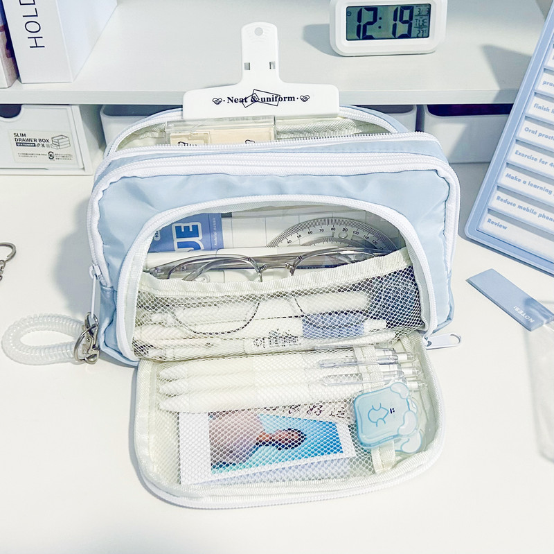 Torba za olovke velikog kapaciteta Torbica za olovke na patentni zatvarač Torba za pohranu papira Torbica za olovke Kozmetička torba Pernica za učenike Školski pribor