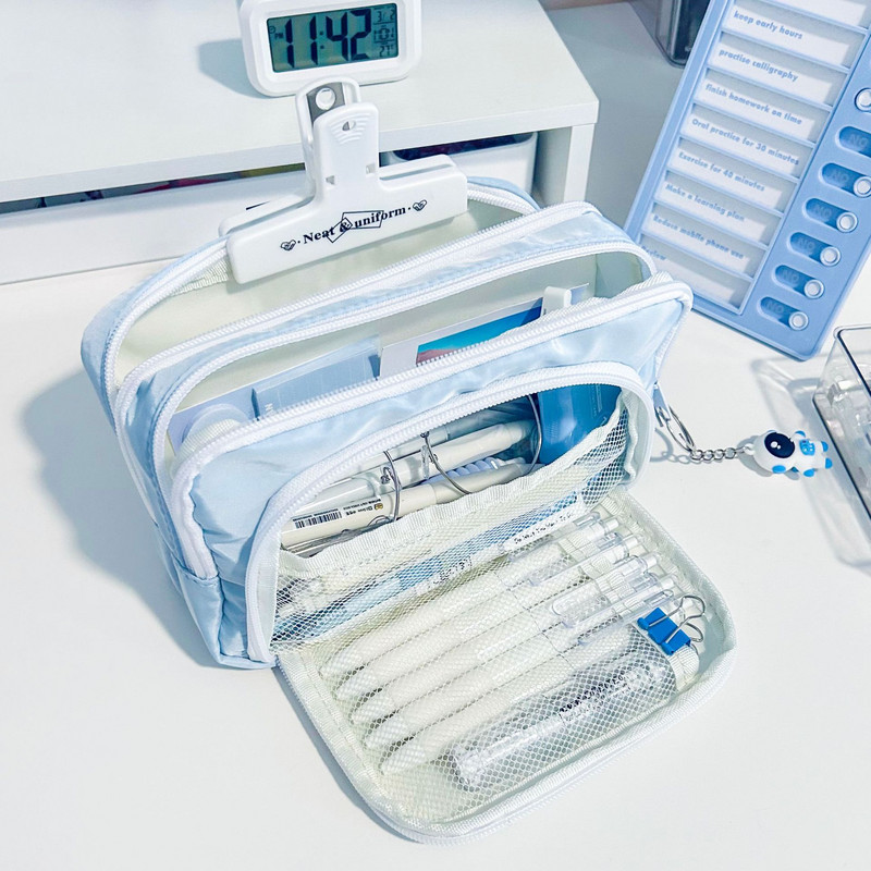 Torba za olovke velikog kapaciteta Torbica za olovke na patentni zatvarač Torba za pohranu papira Torbica za olovke Kozmetička torba Pernica za učenike Školski pribor